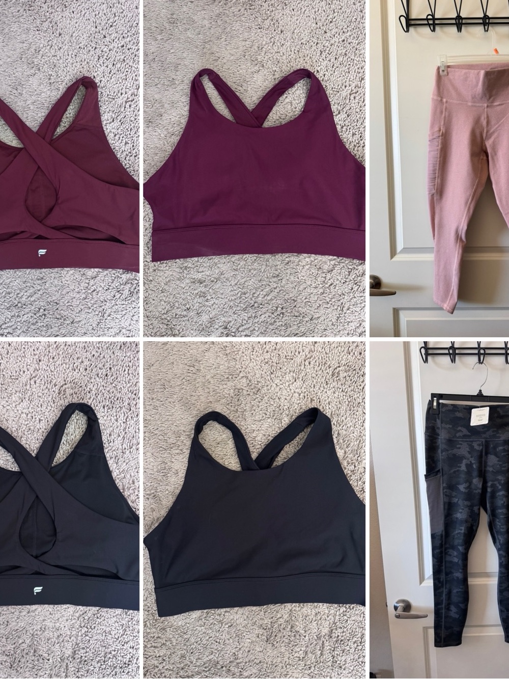 Fabletics Set of 2 Crisscross Sports Bras & leggings